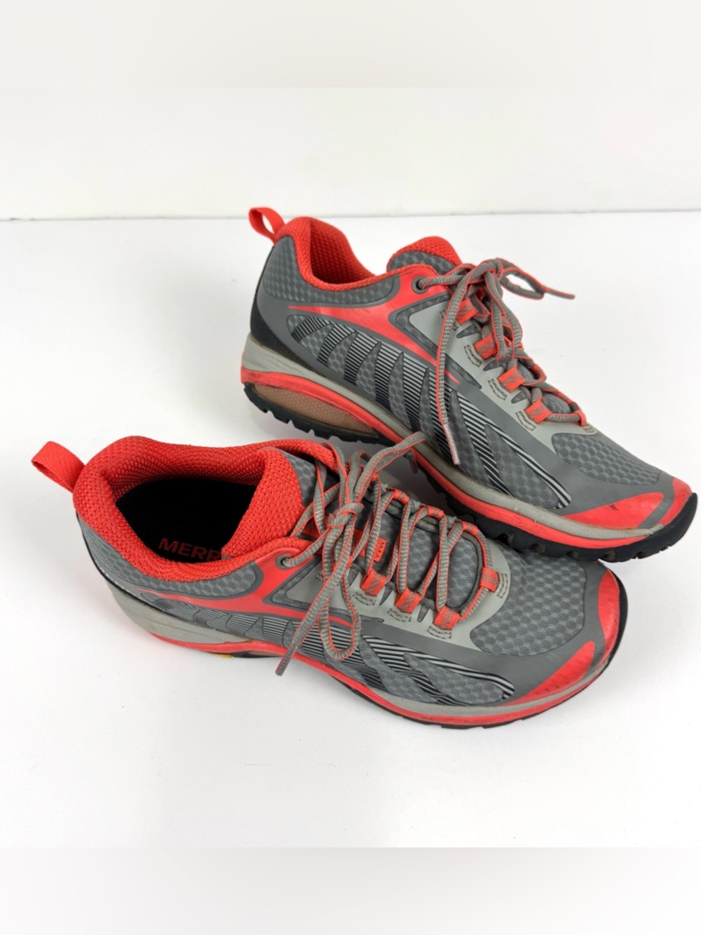 MERRELL Siren Edge 3 Monument Coral Hiking Shoes Lace Up Women's Size 7 Low Cut - Picture 6 of 7